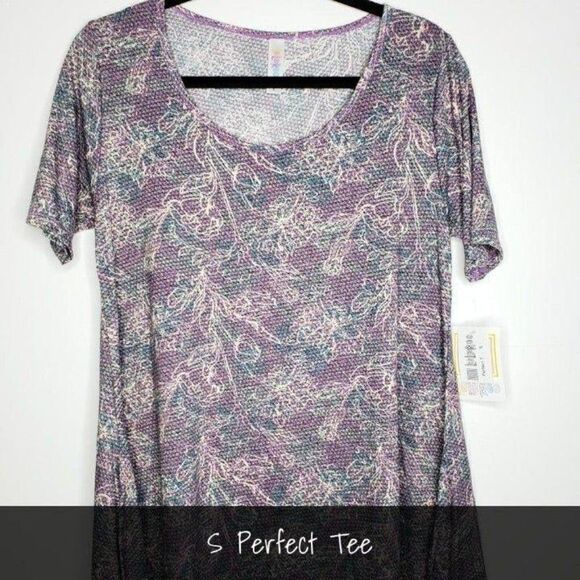 LuLaRoe Perfect T Small Floral NEW - Picture 1 of 1